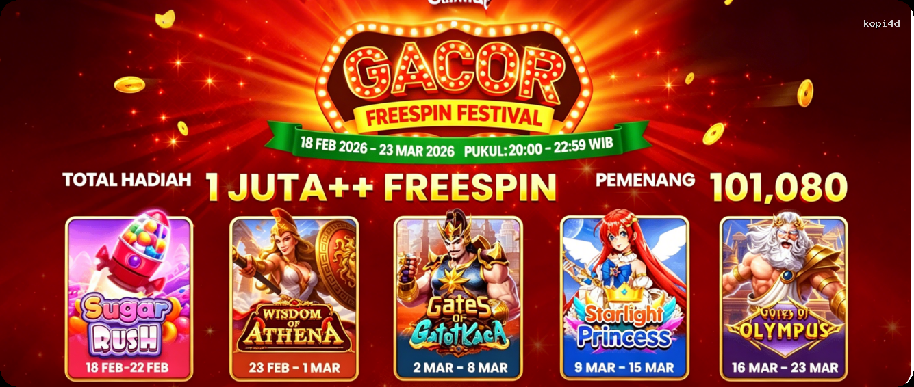 Login kopi4d Sekarang Bonus Melimpah